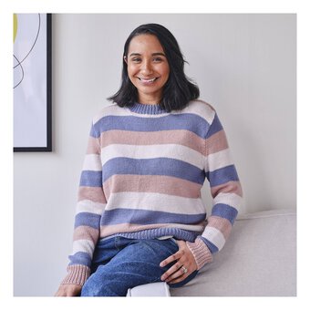 Knitcraft Stripe Jumper Digital Pattern 0347 image number 3