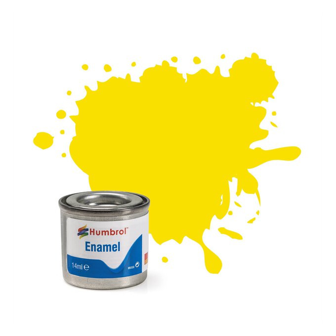 Humbrol Lemon Enamel Matt Paint 14ml (99) image number 1