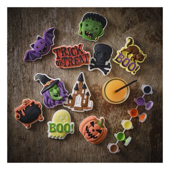 Paint Your Own Ceramic Halloween Decorations Kit 10 Pack