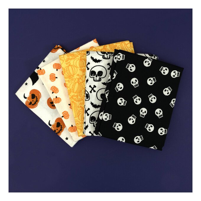 Halloween Cotton Fat Quarters 5 Pack image number 1