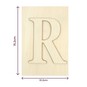 Wooden Letter R Plaque 10cm x 15cm image number 4