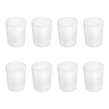 Frosted Glass Candle Holder 6.5cm 8 Pack