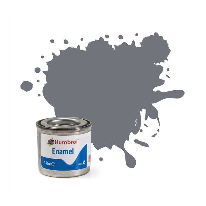 Humbrol Dark Sea Grey Enamel Satin Paint 14ml (164) image number 1