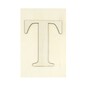 Wooden Letter T Plaque 10cm x 15cm image number 1