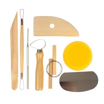 8PCS Wooden Clay Sculpture Ceramic Art Clay Carving Tool Ceramic Tools Set  - China School Supply, Student Gift