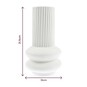 Ceramic Reeded Tall Vase 12cm x 21.5cm image number 4