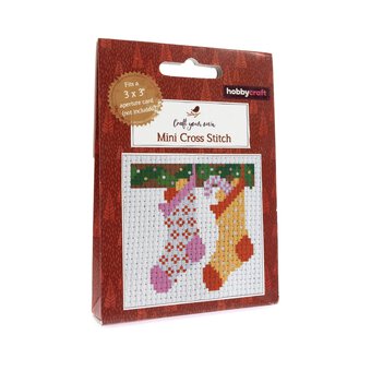 Stocking Mini Cross Stitch Kit 