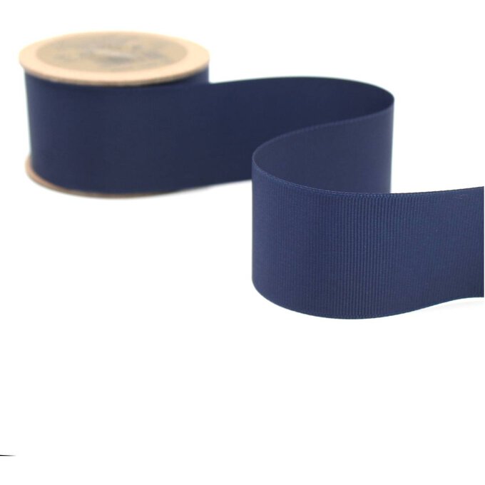 Navy Blue Grosgrain Ribbon