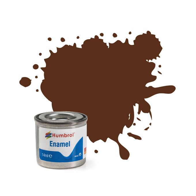 Humbrol German Camo Red Enamel Matt Paint 14ml (160) image number 1