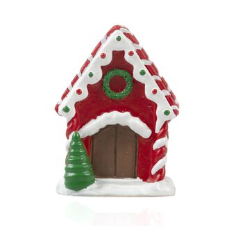 Christmas House Resin Decoration 5cm image number 2