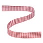Red Gingham Ribbon 15mm x 4m image number 2