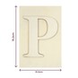 Wooden Letter P Plaque 10cm x 15cm image number 4