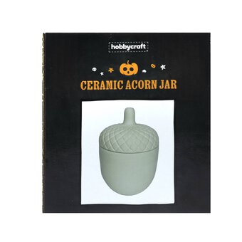 Ceramic Acorn Jar 10cm x 14cm image number 6