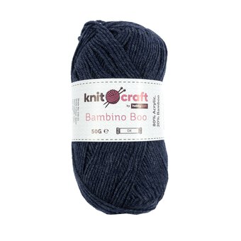 Knitcraft Navy Bambino Boo Yarn 50g