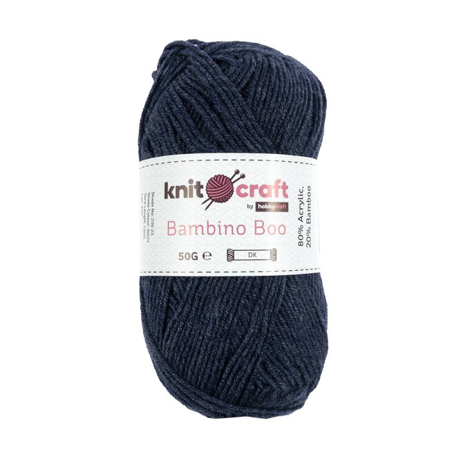 Knitcraft Navy Bambino Boo Yarn 50g image number 1