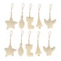 Calico Christmas Decorations 10 Pack image number 1