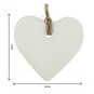 Hanging Ceramic Hearts 4cm 4 Pack image number 3