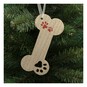 Hanging Wooden Paw Bone Decoration 14cm image number 3