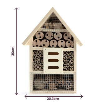 Wooden Insect House 20cm x 9cm x 30cm image number 5