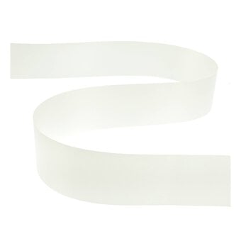 Ivory Poly Ribbon 5cm x 91m image number 2