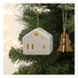 Hanging LED Ceramic House 7cm image number 3