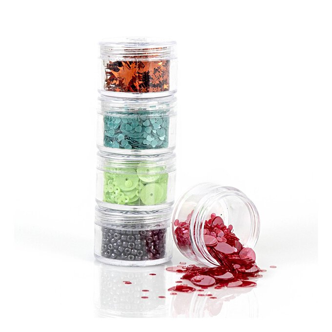 Craft Factory Multi Coloured Cup Sequins 5mm 5g