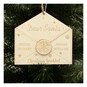 Hanging Wooden Dear Santa Envelope Decoration 11cm image number 4