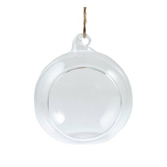 Round Fillable Glass Bauble 8cm