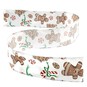 Gingerbread Wire Edge Ribbon 63mm x 3m image number 2