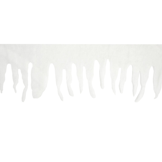 White Icicle Fringe 2m image number 1