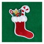 Christmas Stocking Iron-On Patch image number 2