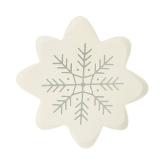 Snowflake Paper Plates 8 Pack image number 3