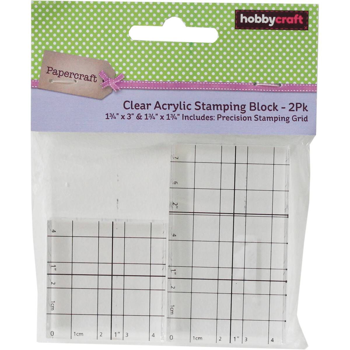 Clear Acrylic Printing Blocks 2 Pack Hobbycraft