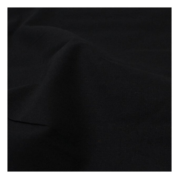 Black Cotton Homespun Fabric Pack 112cm x 2m | Hobbycraft