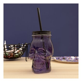 Purple Skull Drinking Jar image number 3