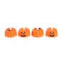 Orange Pumpkin LED Tealights 4 Pack image number 1