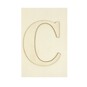 Wooden Letter C Plaque 10cm x 15cm image number 1