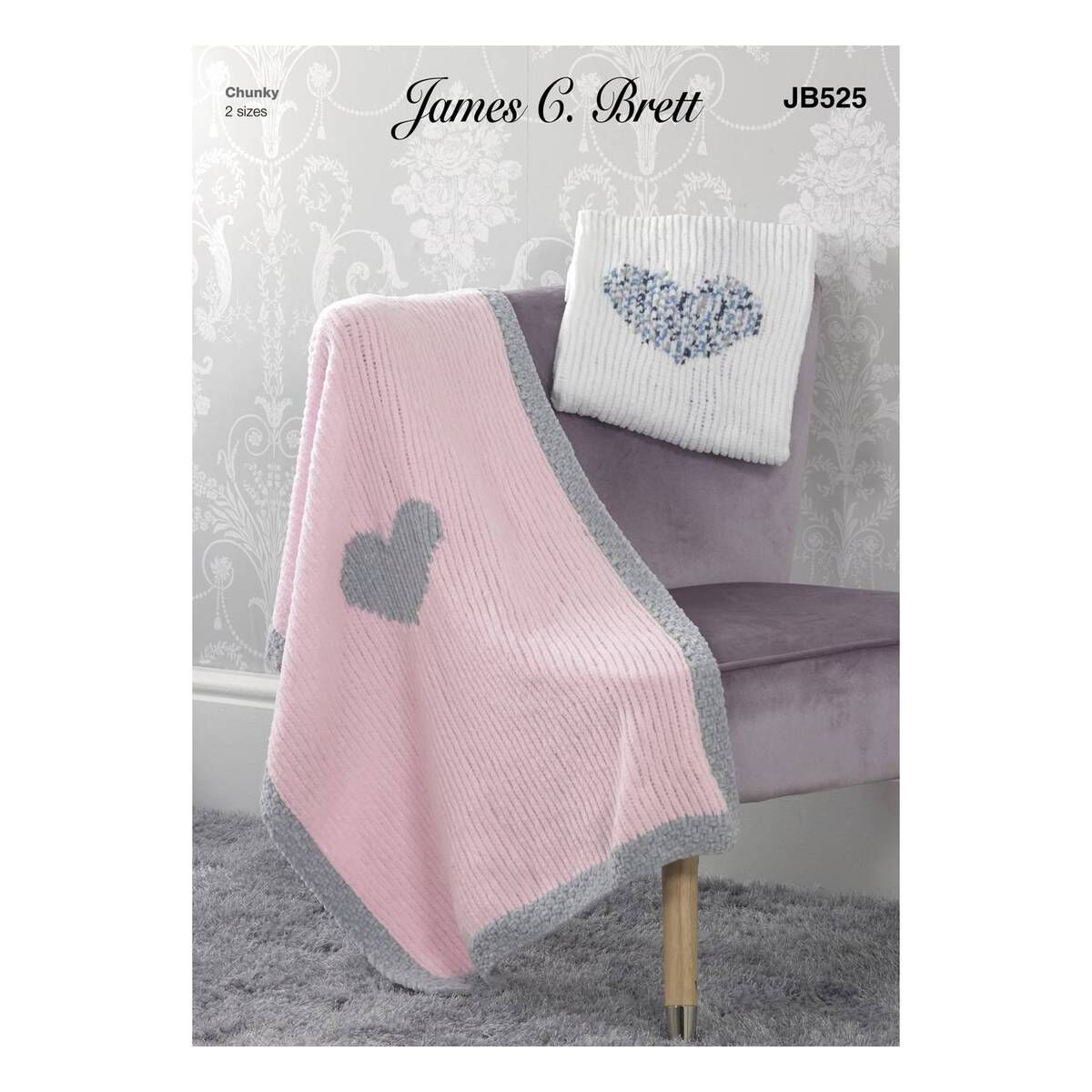 James C Brett Flutterby Chunky Blanket Pattern Jb525 Hobbycraft