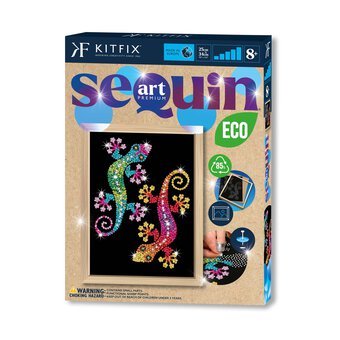 Kitfix Geckos Sequin Art Premium Kit