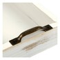 White Wooden Rectangular Tray 30cm x 12cm x 5cm image number 3