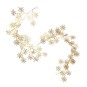 Metallic Gold Snowflake Garland 1.8m image number 1