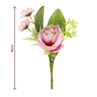 Pink Finished Buttonhole Pick 16cm  image number 4