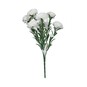 White Carnation Bush 38cm image number 1