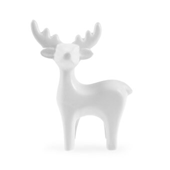 Standing Glazed Ceramic Deer Decoration 15.5cm  image number 2