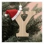 Hanging Wooden Christmas Letter Y 9cm image number 1