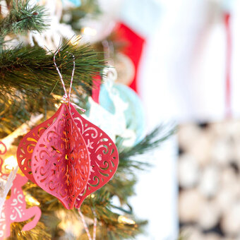 Your Cricut Explore! Delicate Doily Bauble