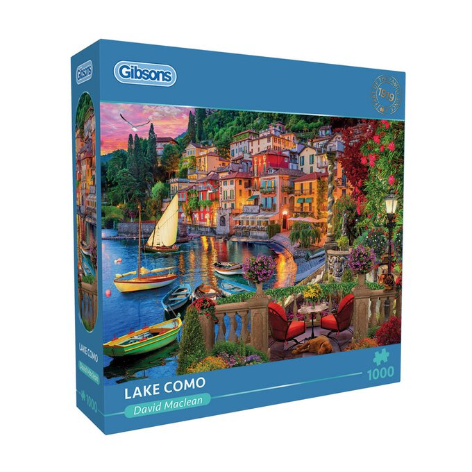 Gibsons Lake Como Jigsaw Puzzle 1000 Pieces image number 1