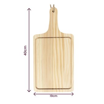 Rectangle Wooden Cutting Board 40cm x 19cm image number 4