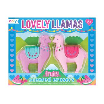 Lovely Llama Scented Erasers 2 Pack