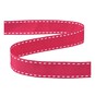Hot Pink Grosgrain Running Stitch Ribbon 15mm x 4m image number 2